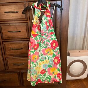 Lily Pulitzer Floral Print Halter Dress, size 6